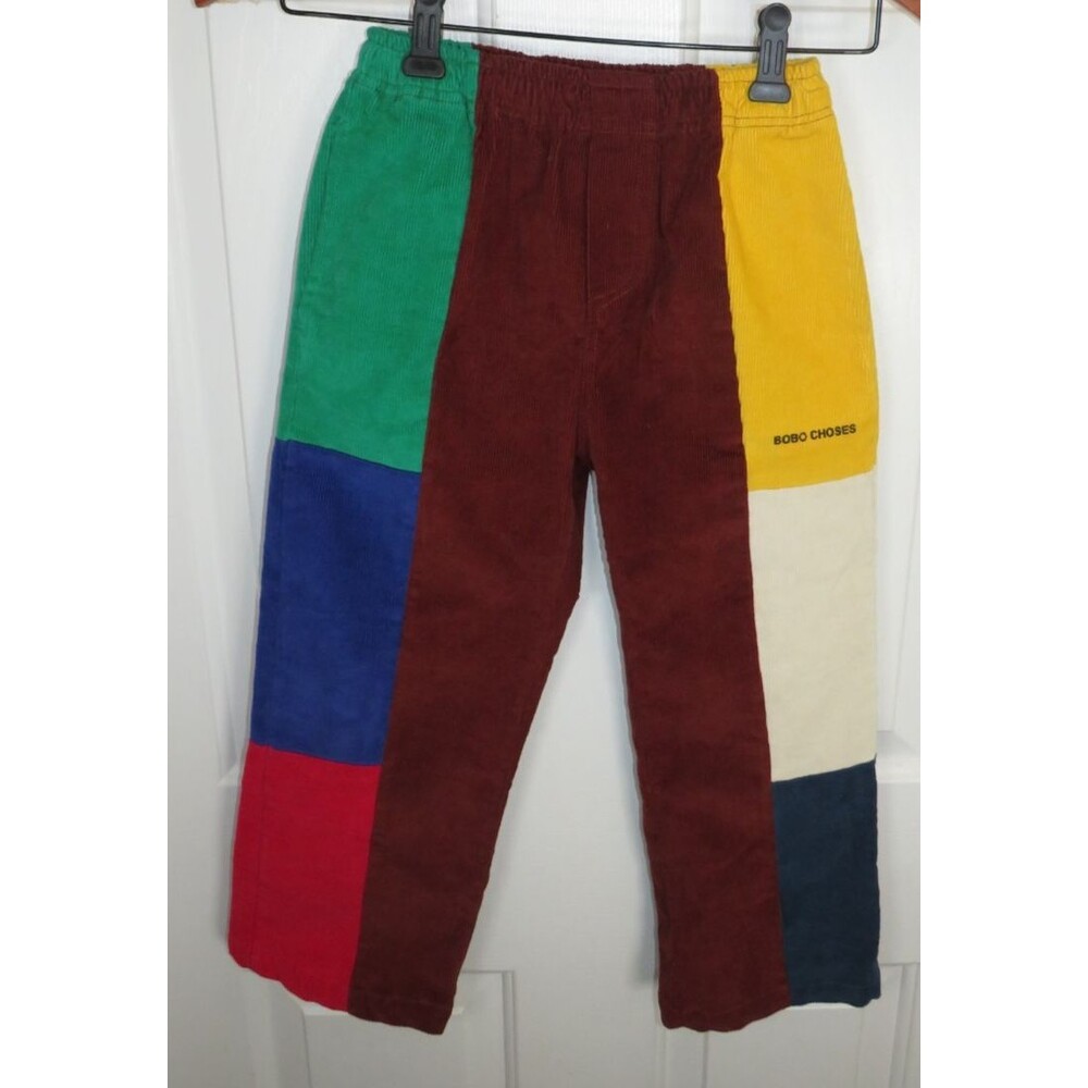 Bobo Choses Color-Blocked Corduroy Pants Size 6-7 Years, 122 cm Multicolor